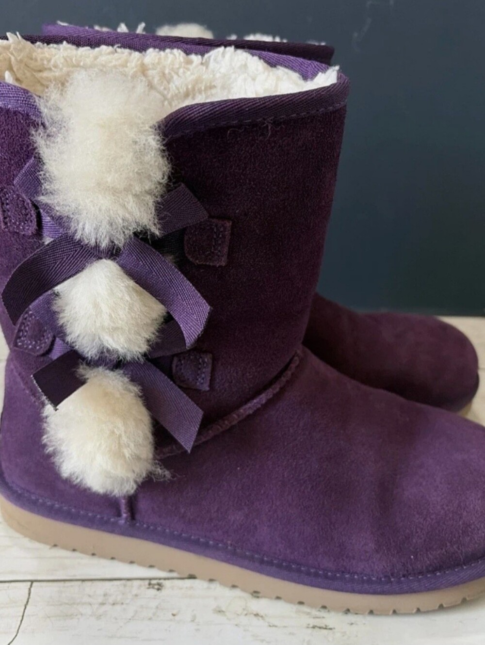Koolaburra by UGG Victoria Mini Purple Boots - Great Condition